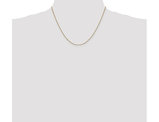 14K Yellow Gold Box Chain Necklace 18 Inches (0.90mm)
